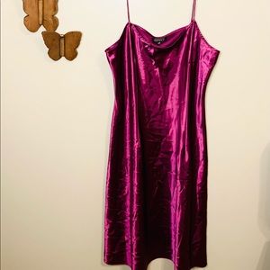 Adrianna Papell silk purple dress